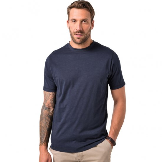 JP1880 T-Shirt Short Sleeve Soft Jersey Navy - T-shirts - Grote Maten T-shirts Heren