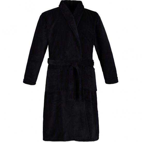 JP1880 Bathrobe with Spacious Patch Pockets Dark Navy - Ondergoed & zwem - Grote Maten Ondergoed Heren