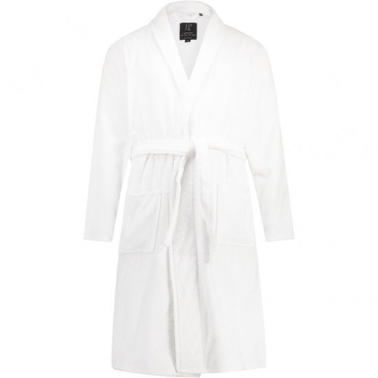 JP1880 Bathrobe Extra Soft Terry Cloth White - Ondergoed & zwem - Grote Maten Ondergoed Heren