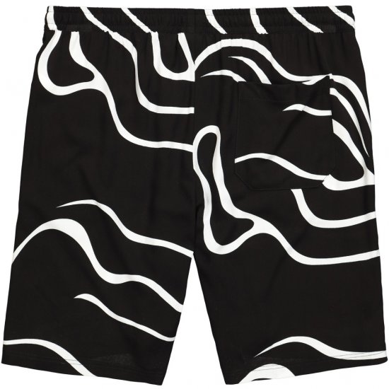 JP1880 Bermuda Shorts Soft Viscose All-over Print Black - Korte broeken - Grote Maten Korte Broeken Heren