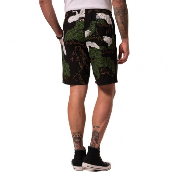 JP1880 Bermuda Shorts All-over Print Black - Korte broeken - Grote Maten Korte Broeken Heren