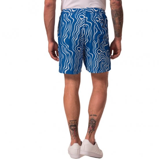 JP1880 Bermuda Shorts All-over Print Royal Blue - Korte broeken - Grote Maten Korte Broeken Heren