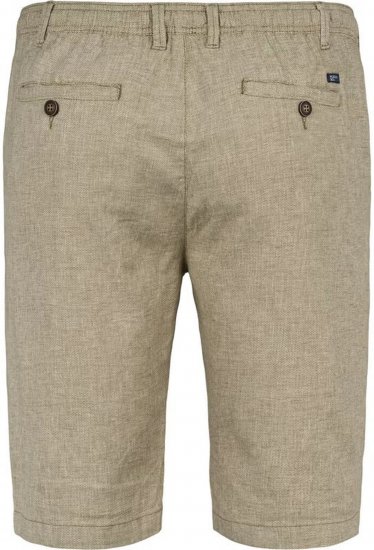 North Latitude 41106 Linen Shorts Beige - Korte broeken - Grote Maten Korte Broeken Heren