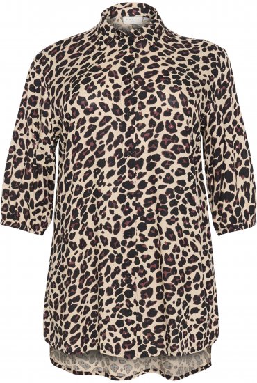 Kaffe Curve Sonna Blouse Luipaardprint - Blouses & tunieken - 