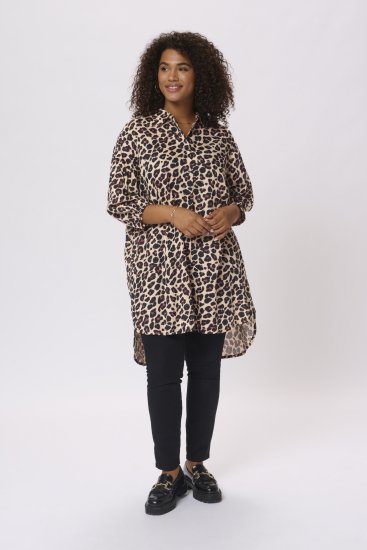 Kaffe Curve Sonna Blouse Luipaardprint - Blouses & tunieken - 