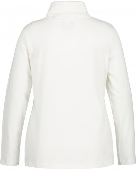 Ulla Popken Basic Long Sleeve Slim Fit Turtleneck Natural - Sweaters & hoodies - 