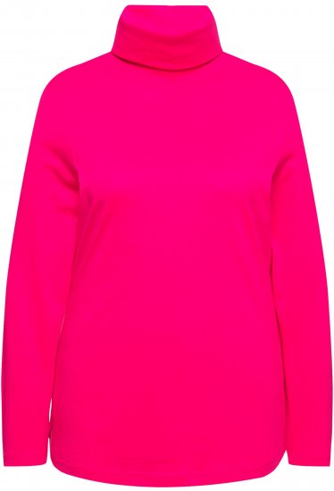 Ulla Popken Basic Long Sleeve Slim Fit Turtleneck Red Pink - Sweaters & hoodies - 