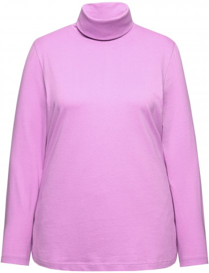 Ulla Popken Basic Long Sleeve Slim Fit Turtleneck Amethyst - Sweaters & hoodies - 