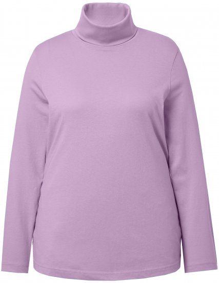 Ulla Popken Basic Long Sleeve Slim Fit Turtleneck Lavender - Sweaters & hoodies - 