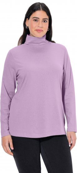 Ulla Popken Basic Long Sleeve Slim Fit Turtleneck Lavender - Sweaters & hoodies - 