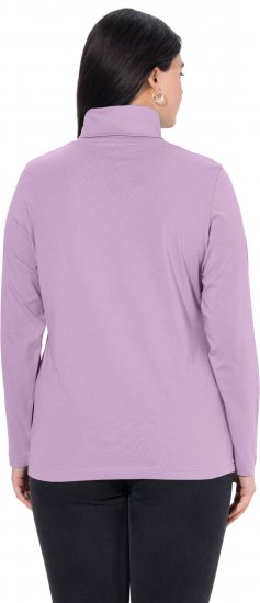 Ulla Popken Basic Long Sleeve Slim Fit Turtleneck Lavender - Sweaters & hoodies - 