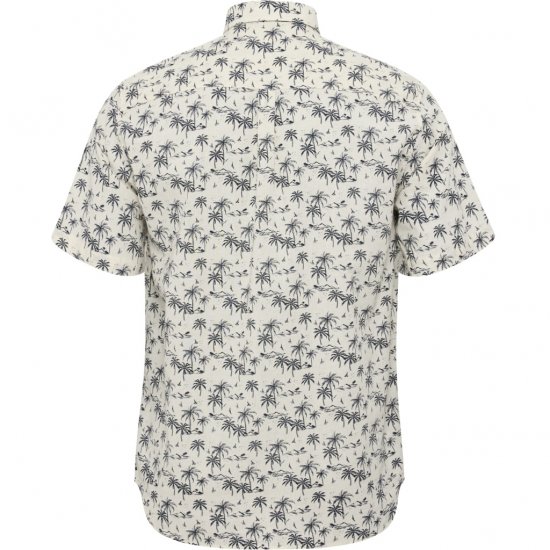 North Latitude Shirt Short Sleeve Off White - Overhemden - Overhemden Grote Maten Heren