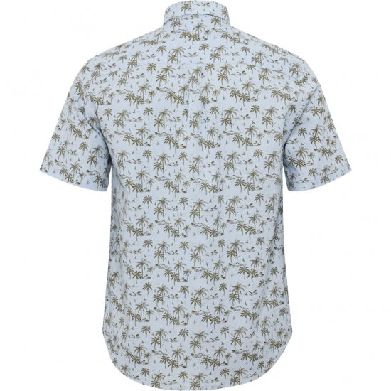 North Latitude Shirt Short Sleeve Light Blue - Overhemden - Overhemden Grote Maten Heren