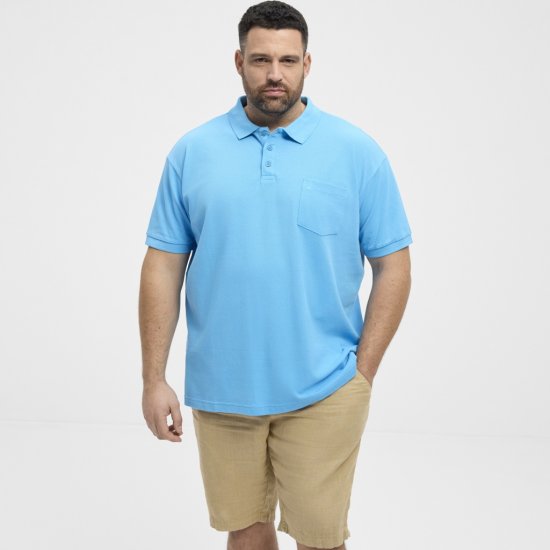 North Latitude Polo Pique Short Sleeve Turquoise - Polo shirts - Grote Maten Poloshirts Heren