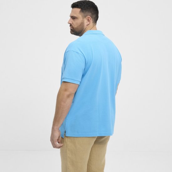 North Latitude Polo Pique Short Sleeve Turquoise - Polo shirts - Grote Maten Poloshirts Heren