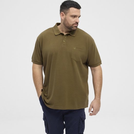 North Latitude Polo Pique Short Sleeve Green - Polo shirts - Grote Maten Poloshirts Heren