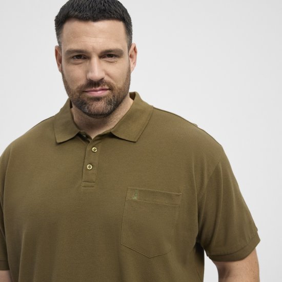 North Latitude Polo Pique Short Sleeve Green - Polo shirts - Grote Maten Poloshirts Heren