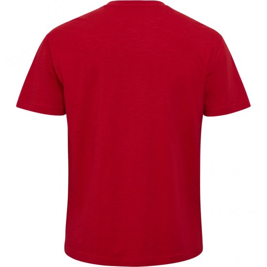 North Latitude T-Shirt Printed Short Sleeve Red - T-shirts - Grote Maten T-shirts Heren