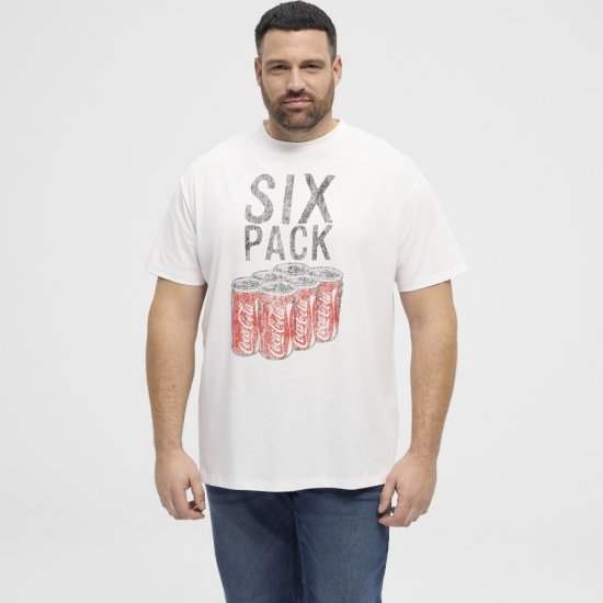 North Latitude T-Shirt Coca-Cola White - T-shirts - Grote Maten T-shirts Heren