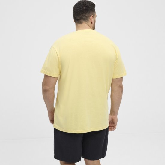 North Latitude T-Shirt Printed Yellow - T-shirts - Grote Maten T-shirts Heren