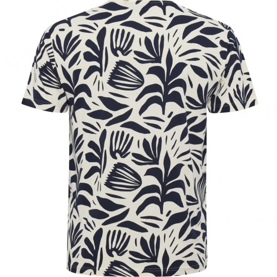 North Latitude T-shirt Allover Printed Navy - T-shirts - Grote Maten T-shirts Heren