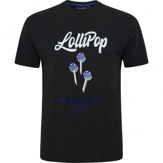 North Latitude T-Shirt Lollipop Black - T-shirts - Grote Maten T-shirts Heren