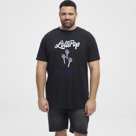 North Latitude T-Shirt Lollipop Black - T-shirts - Grote Maten T-shirts Heren