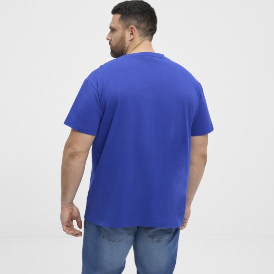 North Latitude T-Shirt Lollipop Blue - T-shirts - Grote Maten T-shirts Heren