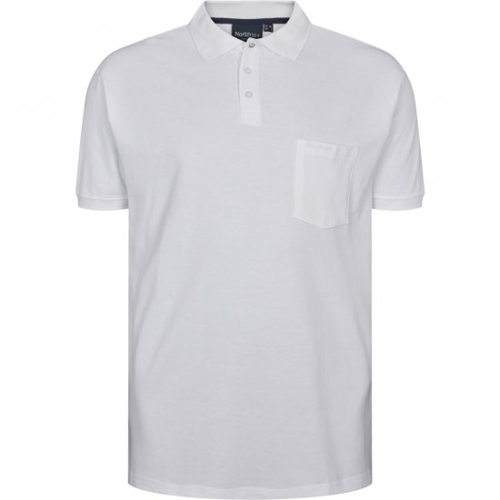 North Latitude Polo Short Sleeve White TALL - TALL polo's - 