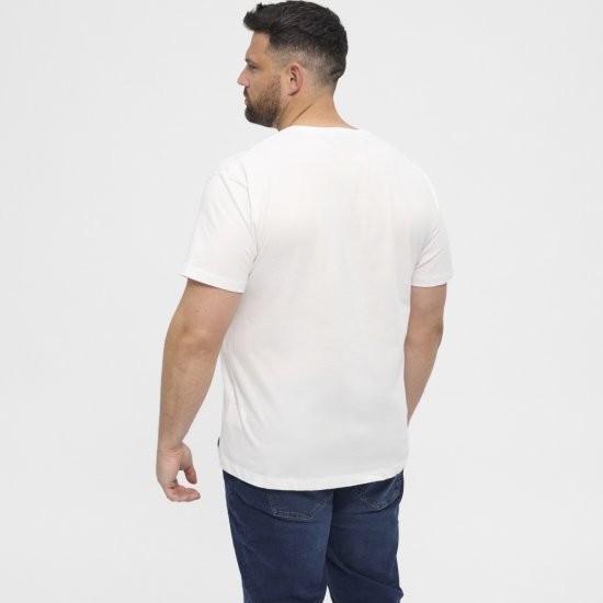 North Latitude T-Shirt 2-Pack White - T-shirts - Grote Maten T-shirts Heren