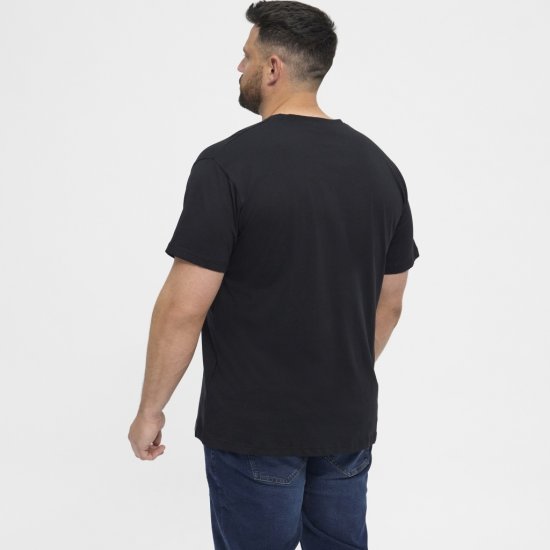 North Latitude T-Shirt 2-Pack Black - T-shirts - Grote Maten T-shirts Heren