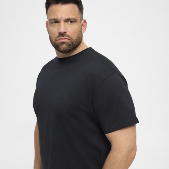 North Latitude T-Shirt 2-Pack Black - T-shirts - Grote Maten T-shirts Heren