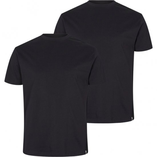 North Latitude T-Shirt 2-Pack Black - T-shirts - Grote Maten T-shirts Heren