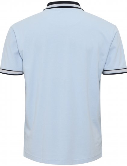 North Latitude Polo Pique Short Sleeve Light Blue - Polo shirts - Grote Maten Poloshirts Heren