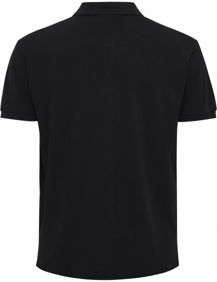 North Latitude Polo Pique Short Sleeve Black - Polo shirts - Grote Maten Poloshirts Heren