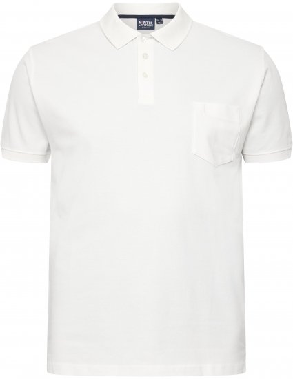 North Latitude Polo Short Sleeve White - Polo shirts - Grote Maten Poloshirts Heren