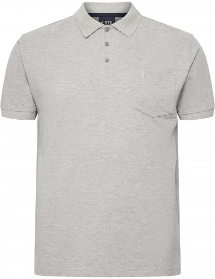 North Latitude Polo Short Sleeve Grey - Polo shirts - Grote Maten Poloshirts Heren