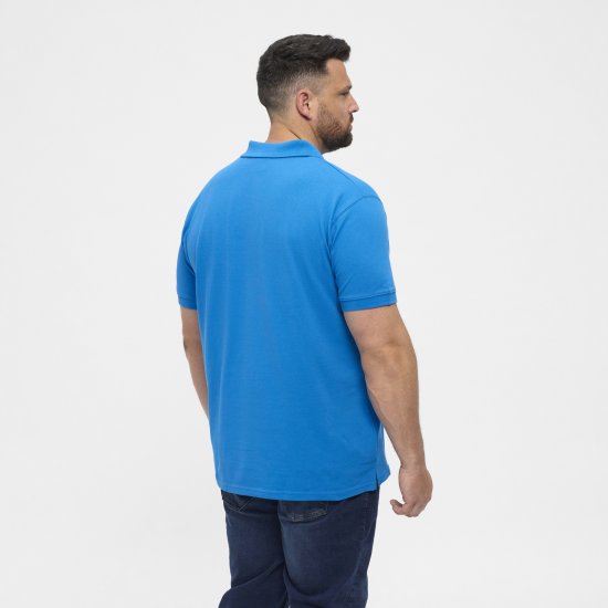 North Latitude Polo Short Sleeve Blue - Polo shirts - Grote Maten Poloshirts Heren