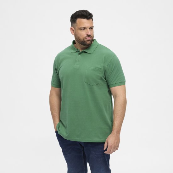 North Latitude Polo Short Sleeve Green - Polo shirts - Grote Maten Poloshirts Heren