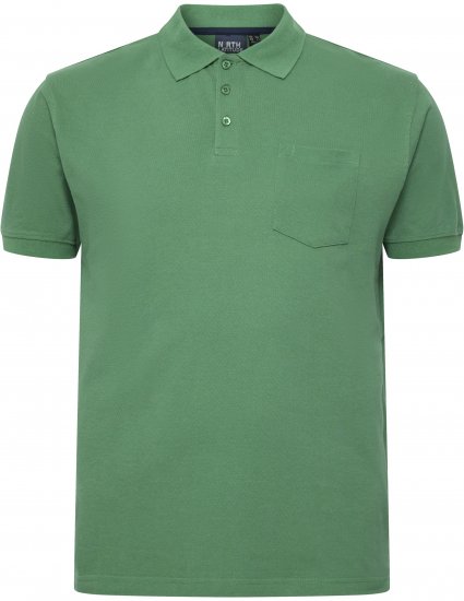 North Latitude Polo Short Sleeve Green - Polo shirts - Grote Maten Poloshirts Heren