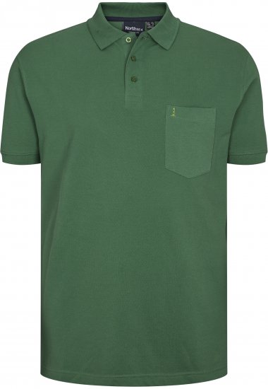 North Latitude Polo Short Sleeve Green TALL - HERENKLEDING MT-6XLT - Tall Kleding Heren