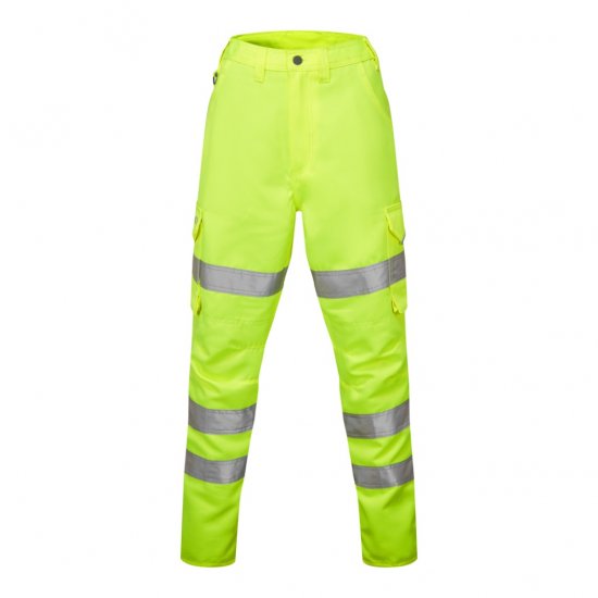 Leo Pennymoor EcoViz Women's Poly/Cotton Cargo Trousers Yellow - Werkkleding - 