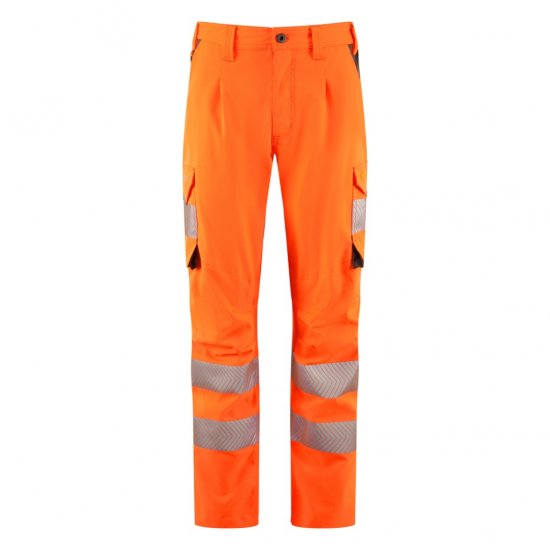 Leo Beckamoor Leo EcoViz Womens Stretch Cargo Trousers Orange - Werkkleding - 
