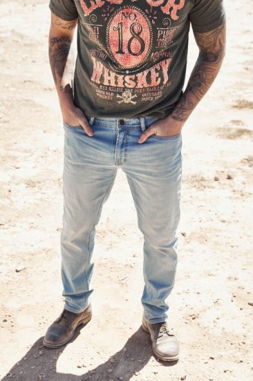 JP1880 Jeans Regular Fit 5-Pocket Bleached Denim - Jeans & broeken - Jeans & Broeken Grote Maten Heren