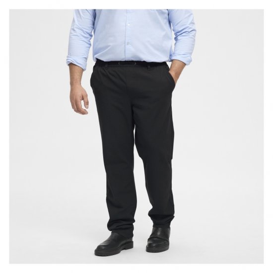 North Latitude Dress Pants Elastic Waist Black - Broeken - Grote Maten Broeken Heren