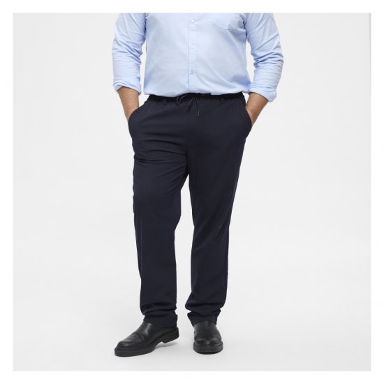North Latitude Dress Pants Elastic Waist Navy Blue - Broeken - Grote Maten Broeken Heren