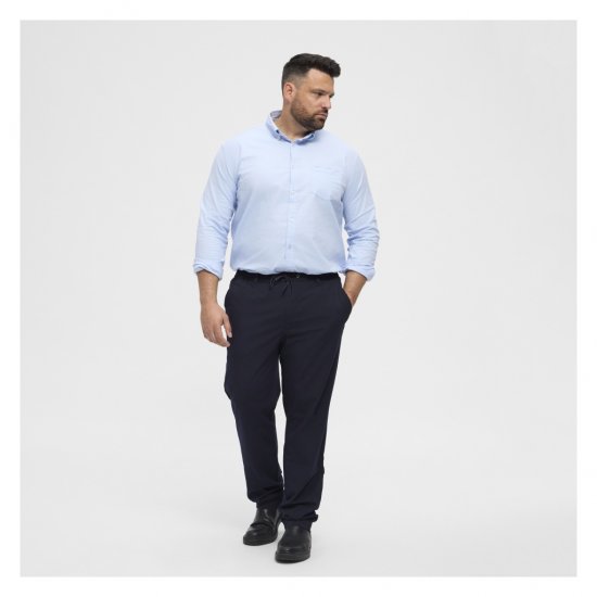 North Latitude Dress Pants Elastic Waist Navy Blue - Broeken - Grote Maten Broeken Heren