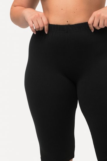 Ulla Popken Stretch Knit Bike Shorts Black - Ulla Popken - Ulla Popken Grote Maten Kleding