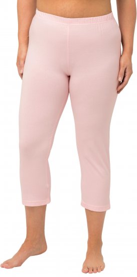 Ulla Popken Basic Stretch Knit Capris Pink - Jeans & Broeken in Grote Maten – Plus Size - 