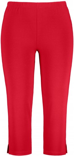 Ulla Popken Basic Stretch Knit Capris Red - Jeans & Broeken in Grote Maten – Plus Size - 